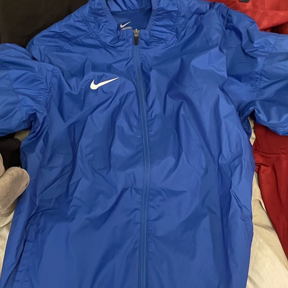 Men's Nike Football Woven Jacket 747986-493 Blue/White Size XL